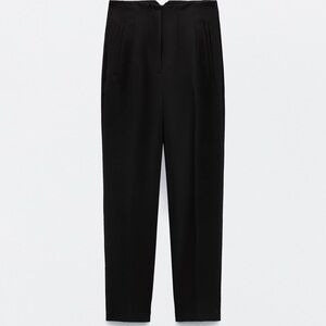 Zara high waist trouser pants in black